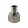 Brewferm Schlauchtülle mit Mutter aus Edelstahl 1/2" IG zu 13 mm 0