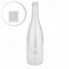 Weinflasche Champagner 75 cl, 775 g, weiß, 29 mm - Palette 1056 St. 0