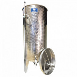 Edelstahlbehälter Schwimmdeckel konischer Boden 300 l