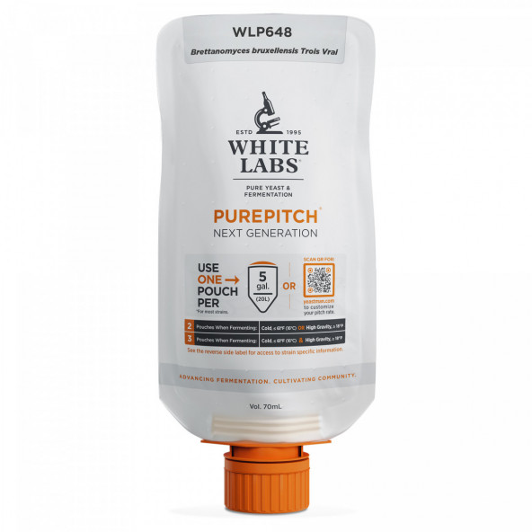 Flüssighefe WLP648 Brettanomyces bruxellensis Trois Vrai - White Labs - PurePitch™ Next Generation