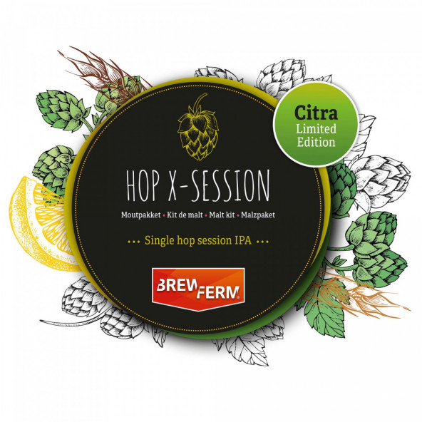 Brewferm Malzpaket geschrotet - Hop X-Session Citra - für 20 l