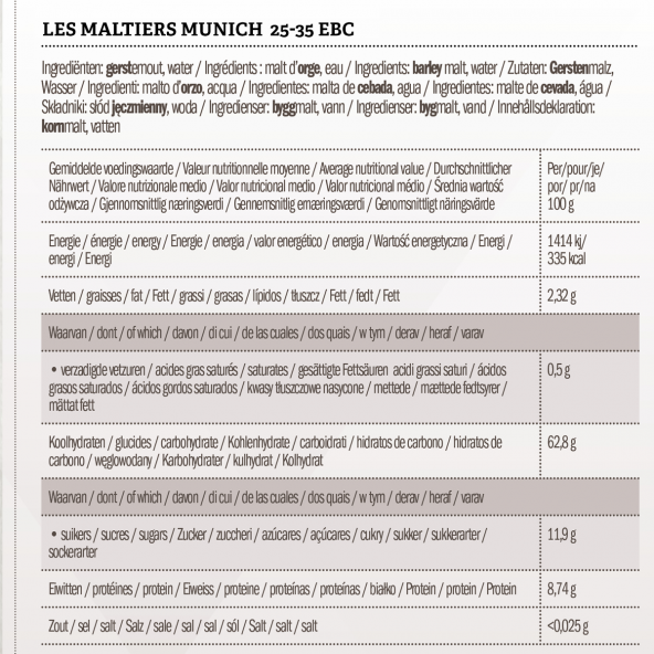Les Maltiers Munich 25-35 EBC 25 kg 3