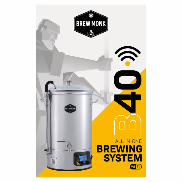 Brew Monk Mega Deal: Brew Monk B40 WLAN & C40 Gärbehälter & Gegenstromkühler & Nachgussheizer 1