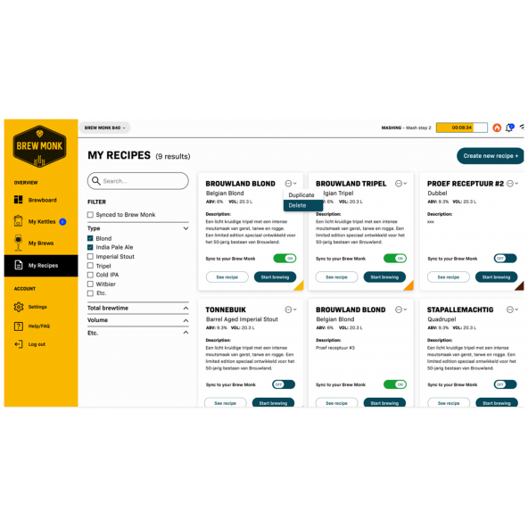 Brew Monk Mega Deal: Brew Monk B50 WLAN & C60 Gärbehälter & Gegenstromkühler & Nachgussheizer 13