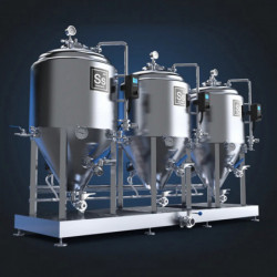 Ss Brewtech™ Cold Side Skid 1 bbl Combo mit 3 Unitanks 