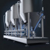 Ss Brewtech™ Cold Side Skid 1 bbl Combo mit 3 Unitanks  3