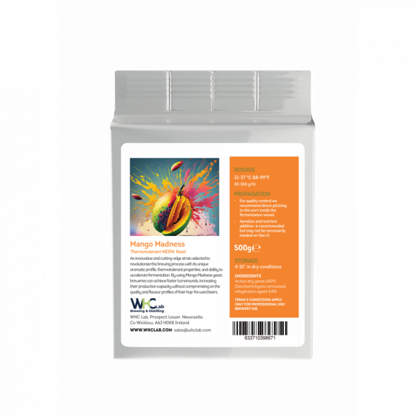 WHC Lab trocken Bierhefe Mango Madness 500 g