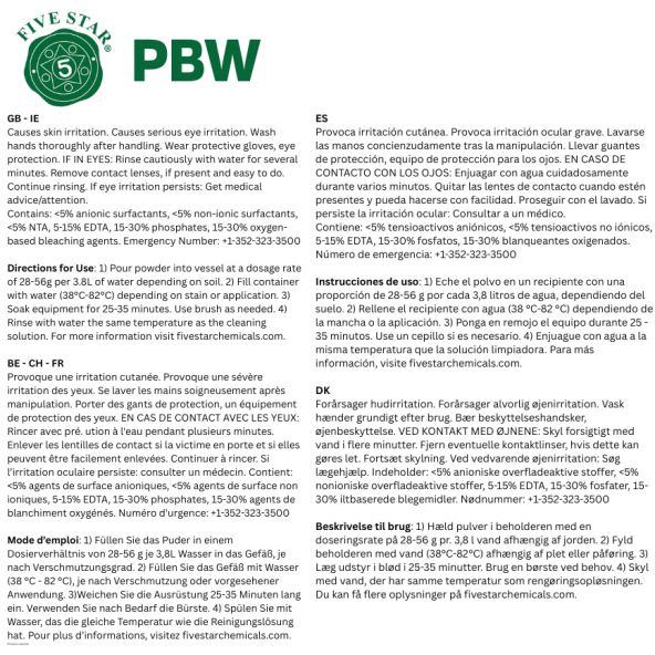 PBW Five Star 1,8 kg 2