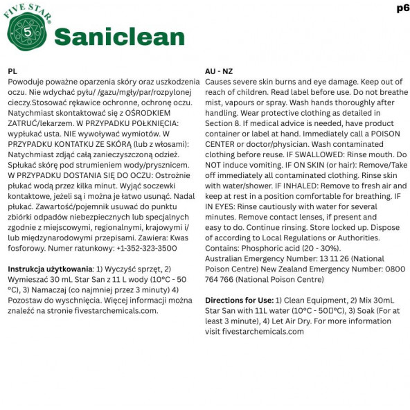 SaniClean Five Star 946 ml 7