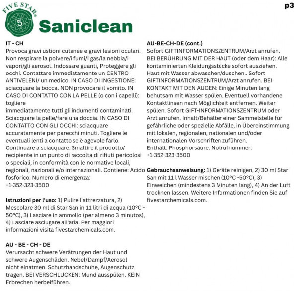 SaniClean Five Star 946 ml 4