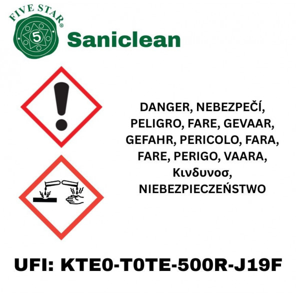 SaniClean Five Star 3,79 l 2