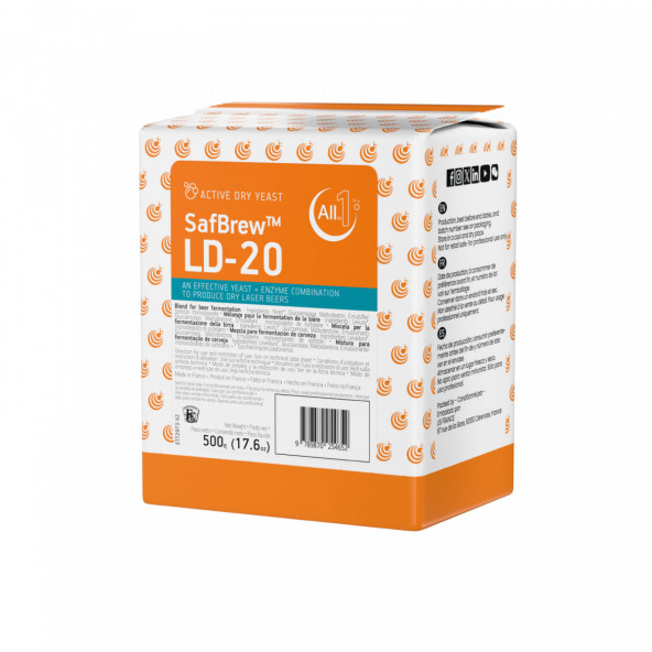 Fermentis trocken Bierhefe SafBrew™ LD-20 500 g 2